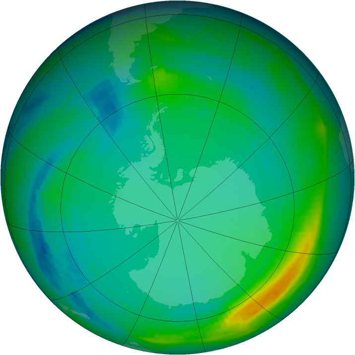 Ozone Map 1982-07-28